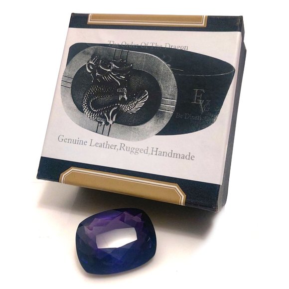 evgothicjewelry Dark Brown Leather Dragon Design Size M Belt - Picture 8 of 8